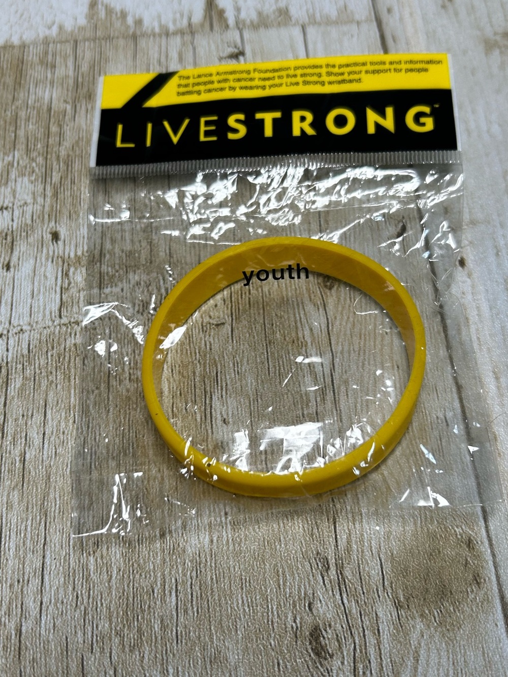 Nike Yellow Silicone Youth Wristband